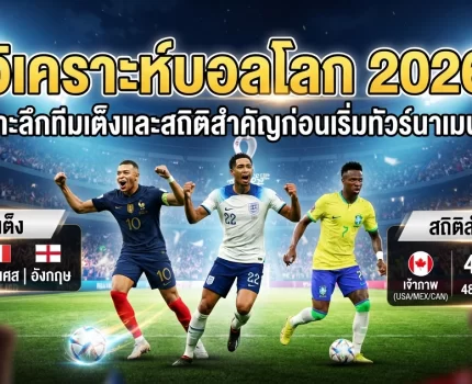 วิเคราะห์ฟุตบอลโลก 2026: ใครจะเป็นแชมป์? พร้อมสถิติที่น่าสนใจ