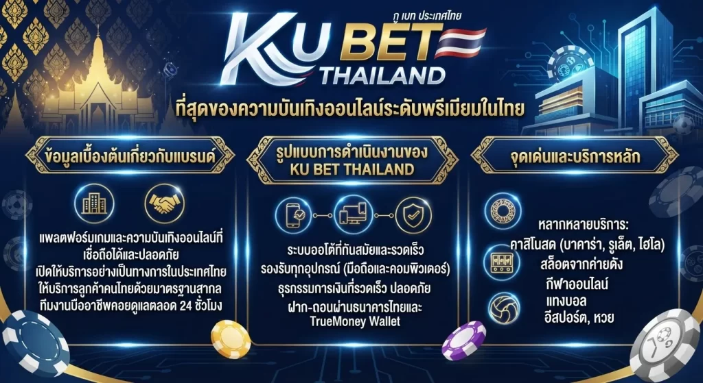 จุดเด่นและบริการหลักของ ku bet thailand